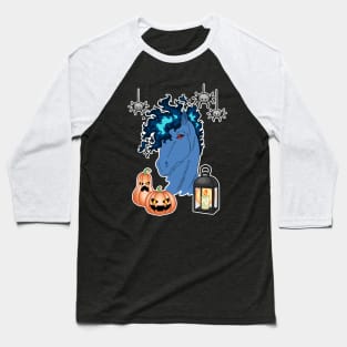 Dark blue fiery horse Baseball T-Shirt